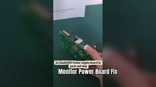 Substituição do reparo da placa de alimentação do monitor paciente DASH2500